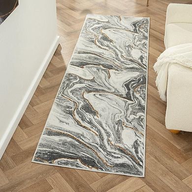 Luxe Weavers Marble Abstract Pattern Area Rug