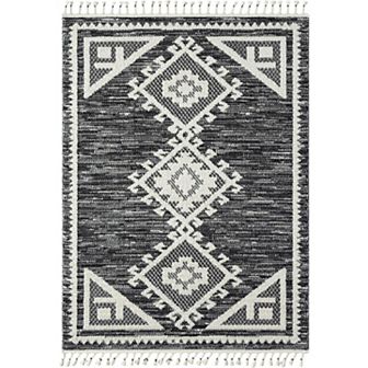 Luxe Weavers Diamond Fringe Area Rug