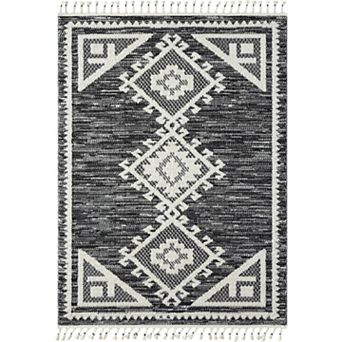Luxe Weavers Diamond Fringe Area Rug
