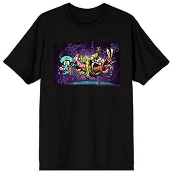 Men's Spongebob Squarepants Scream Faces Graphic Tee