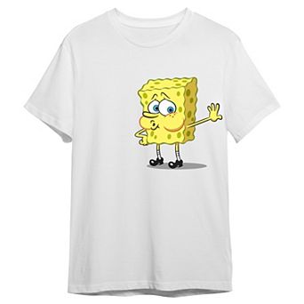 Men's Spongebob Squarepants Tired Spongebob Graphic Tee