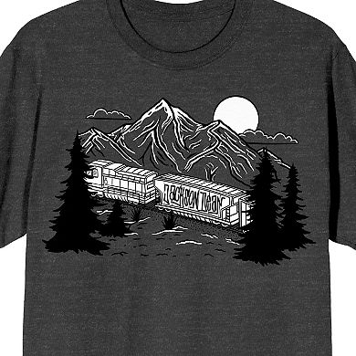 Men's Jackson Dean Night Mountain Scenery & Train Graphic Tee