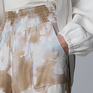 Women's Simply Vera Vera Wang Cropped Wide Leg Travel Pants