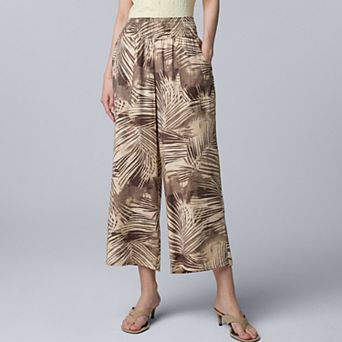 Women's Simply Vera Vera Wang Cropped Wide Leg Travel Pants