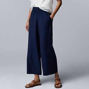 Women's Simply Vera Vera Wang Cropped Wide Leg Travel Pants