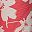 Red Faded Dye Floral