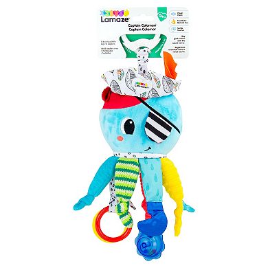 Lamaze Captain Calamari Interactive Sensory Crinkling Teething Plush Toy
