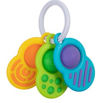 Fat Brain Toys Dimpl Clutch 3 pc Sensory-Friendly Teething Toy Set