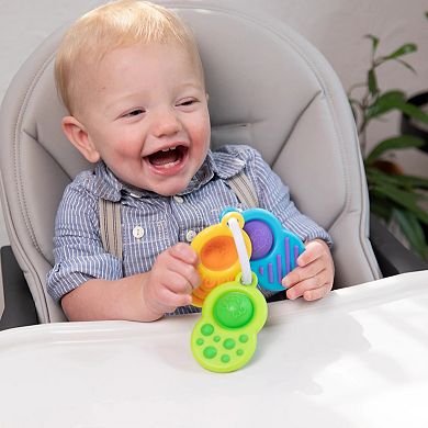 Fat Brain Toys Dimpl Clutch 3-pc. Sensory-Friendly Teething Toy Set