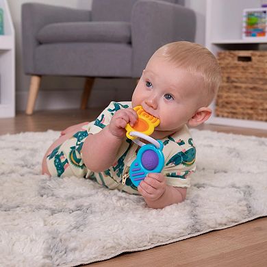 Fat Brain Toys Dimpl Clutch 3-pc. Sensory-Friendly Teething Toy Set
