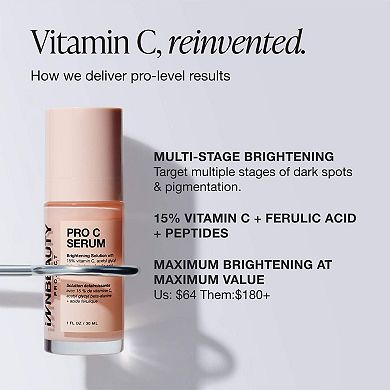 Pro C Serum Brightening Solution with 15% Vitamin C + Ferulic Acid
