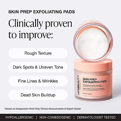 Skin Prep Brightening & Exfoliating Pads with Glycolic Acid