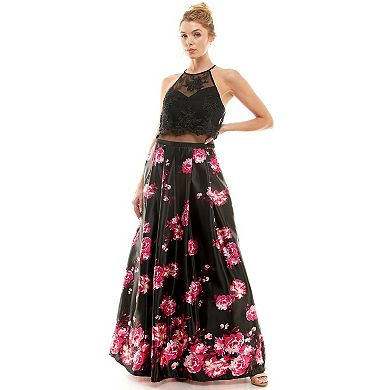 Juniors' As U Wish Floral Maxi Dress
