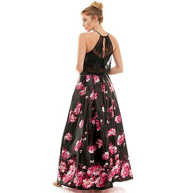 Juniors' As U Wish Floral Maxi Dress