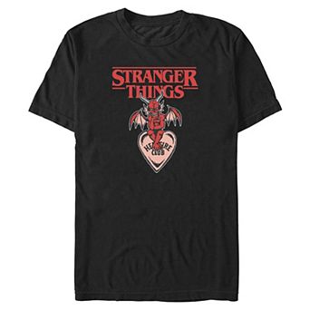 Big & Tall Stranger Things Hellfire Love Club Graphic Tee