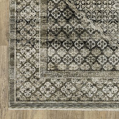 StyleHaven Chadwick Traditional Faded Center Medallion Area Rug