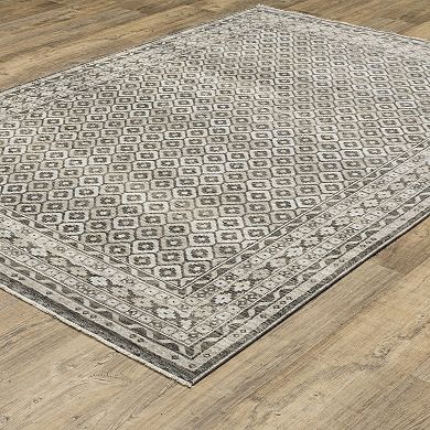 StyleHaven Chadwick Traditional Faded Diamond Area Rug