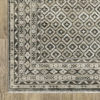 StyleHaven Chadwick Traditional Faded Diamond Area Rug