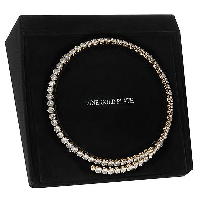 Cubic Zirconia Tennis Coil Necklace