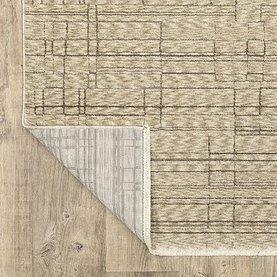 StyleHaven Calista Industrial Distressed Lines Rug