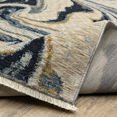 StyleHaven Calista Contemporary Abstract Waves Rug