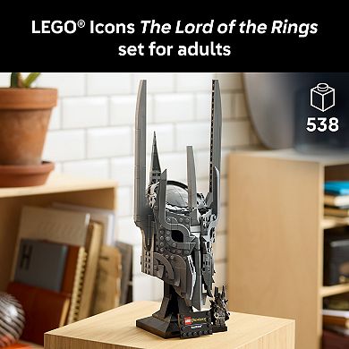 LEGO Icons The Lord of the Rings Sauron's Helmet 11373 Building Kit (538 Pieces)