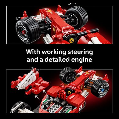 LEGO Icons Ferrari F2004 & Michael Schumacher 11375 Building Kit (735 Pieces)