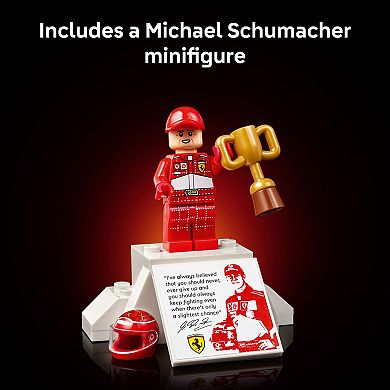 LEGO Icons Ferrari F2004 & Michael Schumacher 11375 Building Kit (735 Pieces)