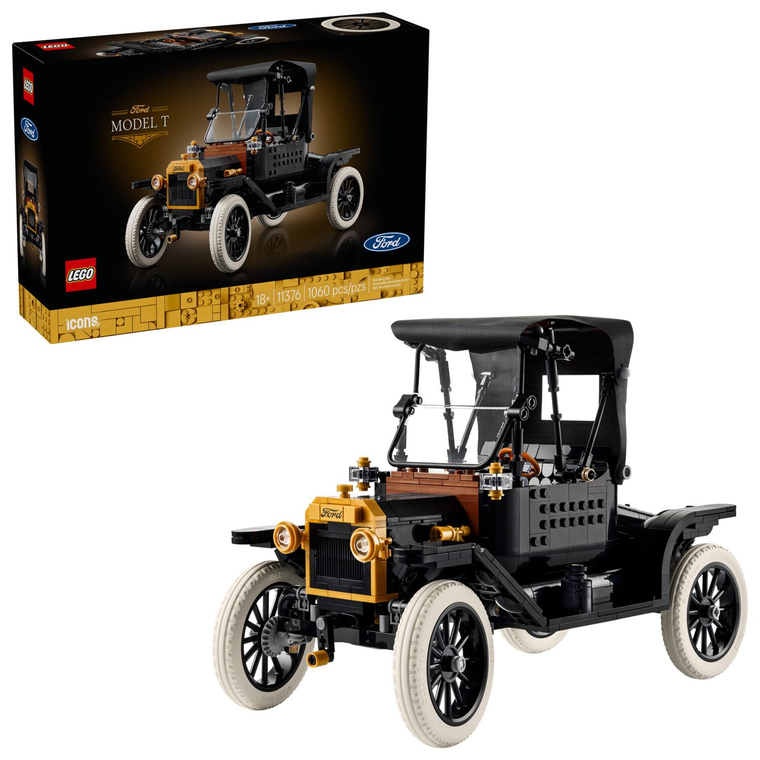 Детские конструкторы LEGO Icons Ford Model T 11376 Building Kit (1060 Pieces)