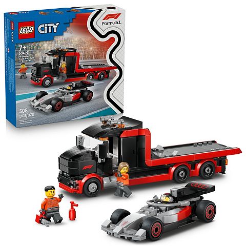 Детские конструкторы LEGO City F1 Display Truck with Audi F1 Race Car 60493 Building Kit (508 Pieces)