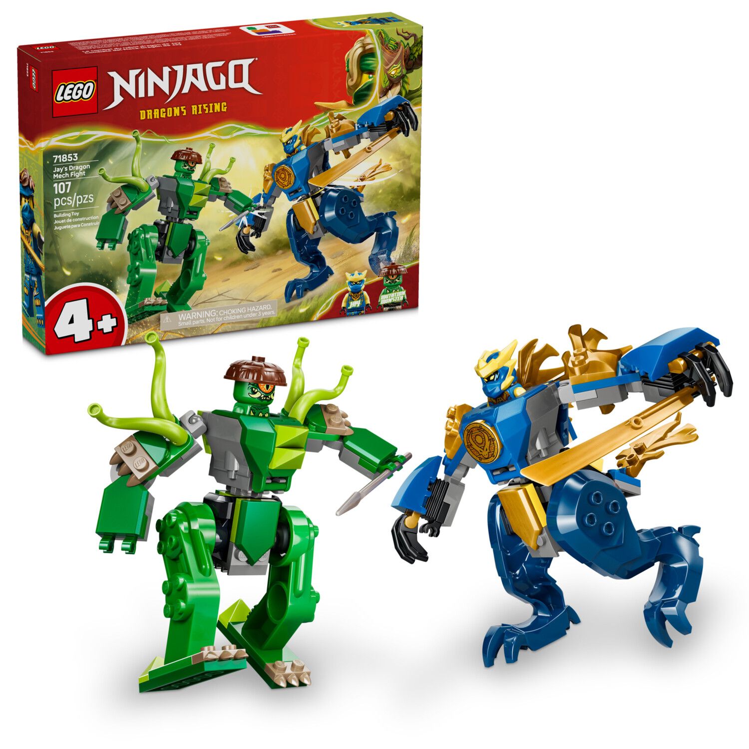 Детские конструкторы LEGO NINJAGO Jay's Dragon Mech Fight 71853 Building Kit (107 Pieces)