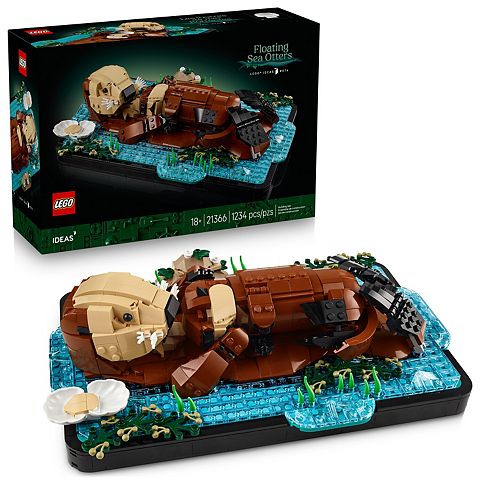 Детские конструкторы LEGO Ideas Floating Sea Otters 21366 Building Kit (1234 Pieces)