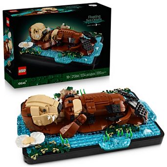 LEGO Ideas Floating Sea Otters 21366 Building Kit (1234 Pieces)