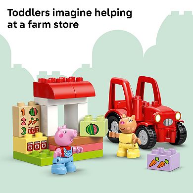 LEGO DUPLO Peppa Pig Tractor and Market 10468 Building Kit (18 Pieces)