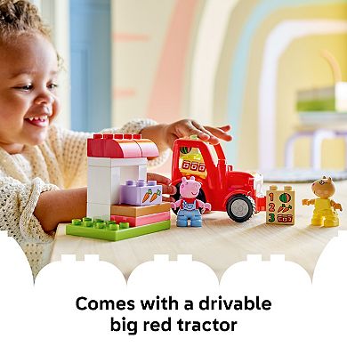 LEGO DUPLO Peppa Pig Tractor and Market 10468 Building Kit (18 Pieces)