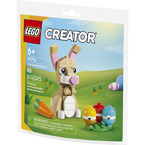 Детские конструкторы LEGO Creator Cute Easter Bunny 30716 Building Kit (66 Pieces)