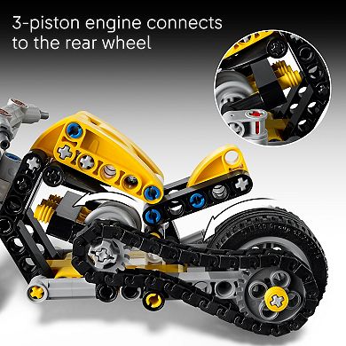 LEGO Technic Motorcycle Building Kit 42225 (151 Pieces)