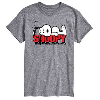 Big & Tall Peanuts Snoopy The World Famous Beagle Graphic Tee