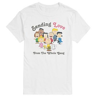 Big & Tall Peanuts Sending Love From The Whole Gang Graphic Tee