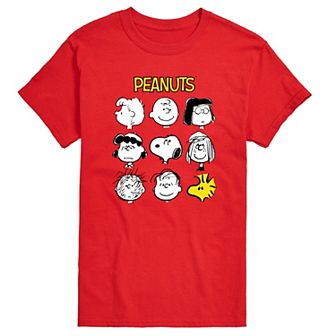 Big & Tall Peanuts Faces Of Peanuts Graphic Tee