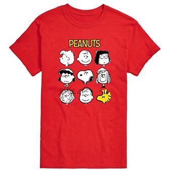 Big & Tall Peanuts Faces Of Peanuts Graphic Tee