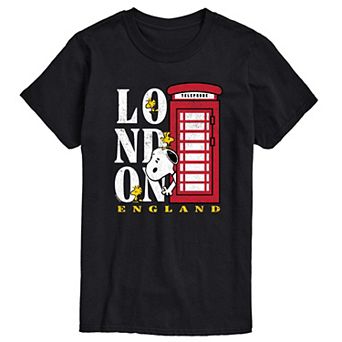 Big & Tall Peanuts London England Graphic Tee