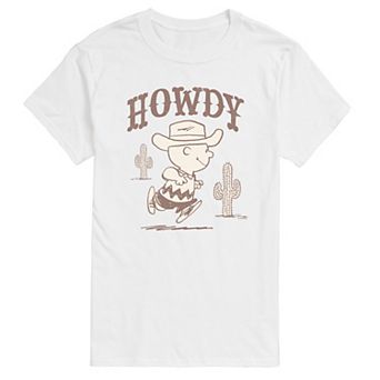 Big & Tall Peanuts Howdy Charlie Brown Graphic Tee