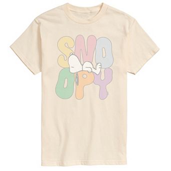Big & Tall Peanuts Sleepy Snoopy Distressed Graphic Tee