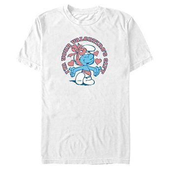Big & Tall The Smurfs Valentine's Gift Graphic Tee