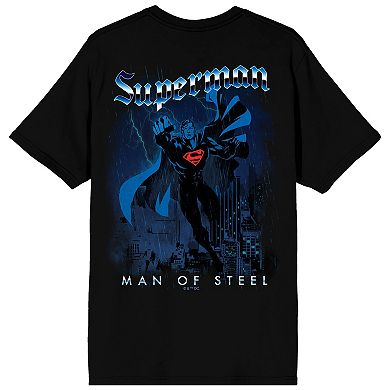 Men's Superman Man Of Steel Graphic Tee