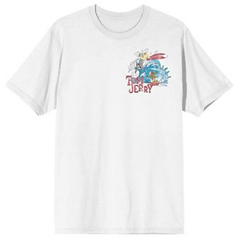 Men's Tom & Jerry Let's Go Surfin' Graphic Tee