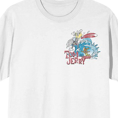 Men's Tom & Jerry Let's Go Surfin' Graphic Tee