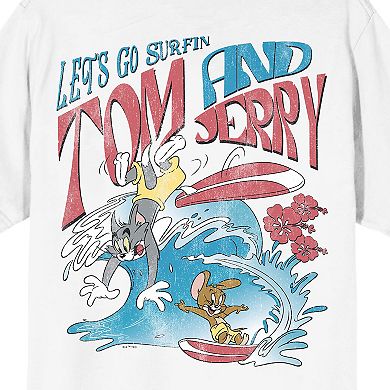 Men's Tom & Jerry Let's Go Surfin' Graphic Tee