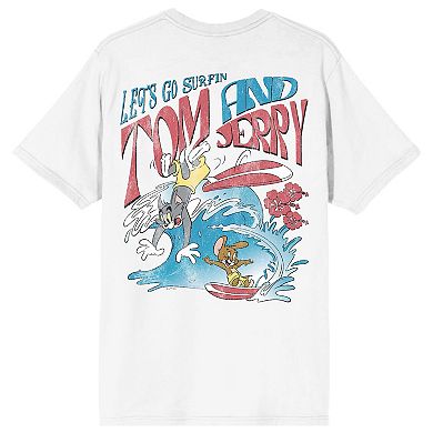 Men's Tom & Jerry Let's Go Surfin' Graphic Tee